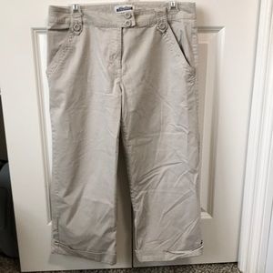 Tan midtown capris